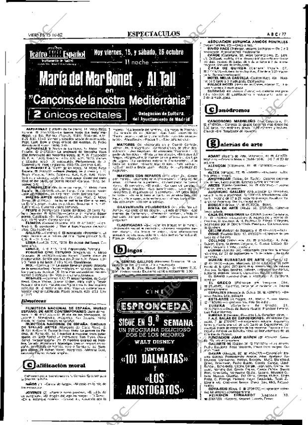 ABC MADRID 15-10-1982 página 77