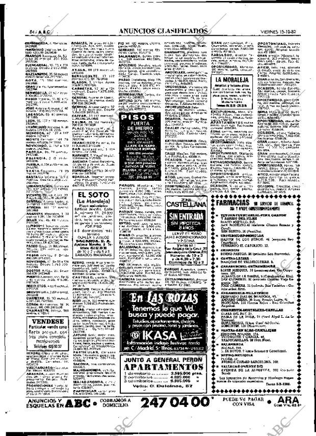 ABC MADRID 15-10-1982 página 84