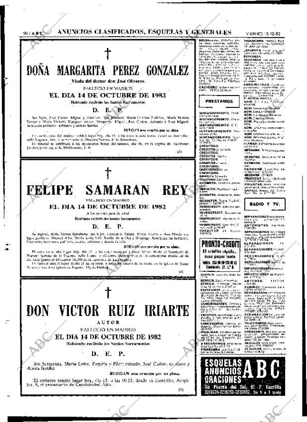 ABC MADRID 15-10-1982 página 90