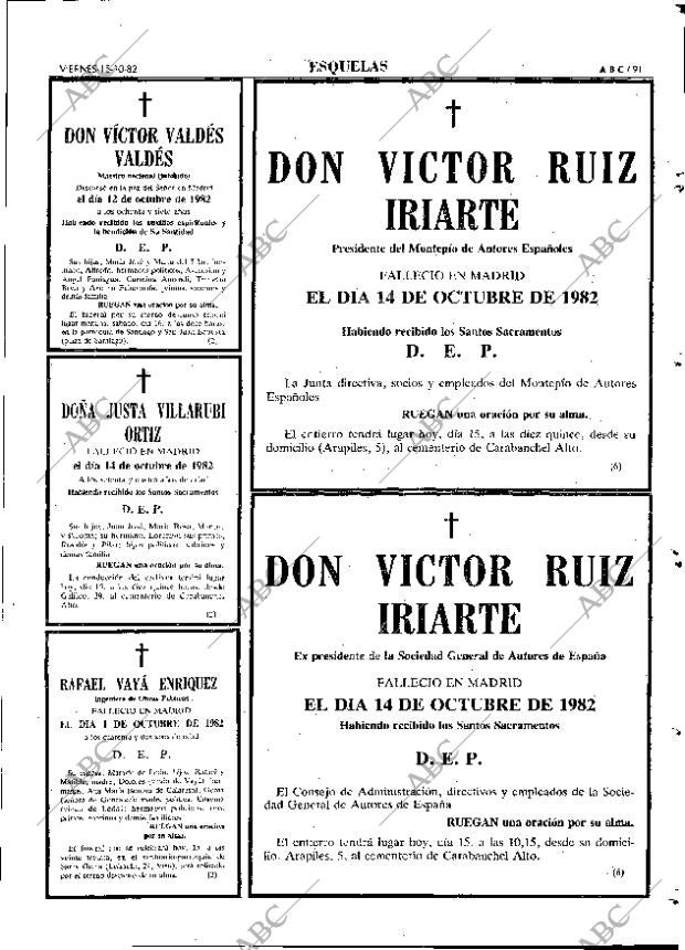 ABC MADRID 15-10-1982 página 91