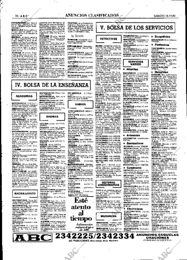 ABC MADRID 16-10-1982 página 82