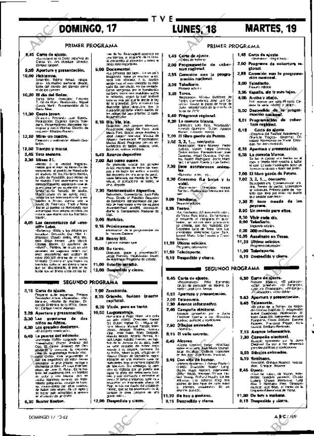 ABC MADRID 17-10-1982 página 109