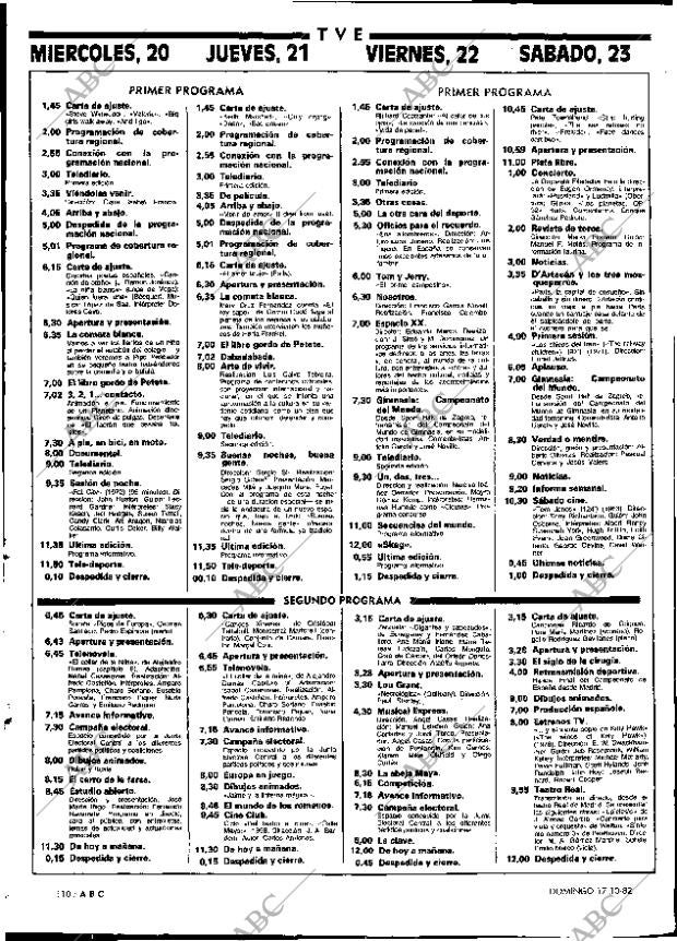 ABC MADRID 17-10-1982 página 110