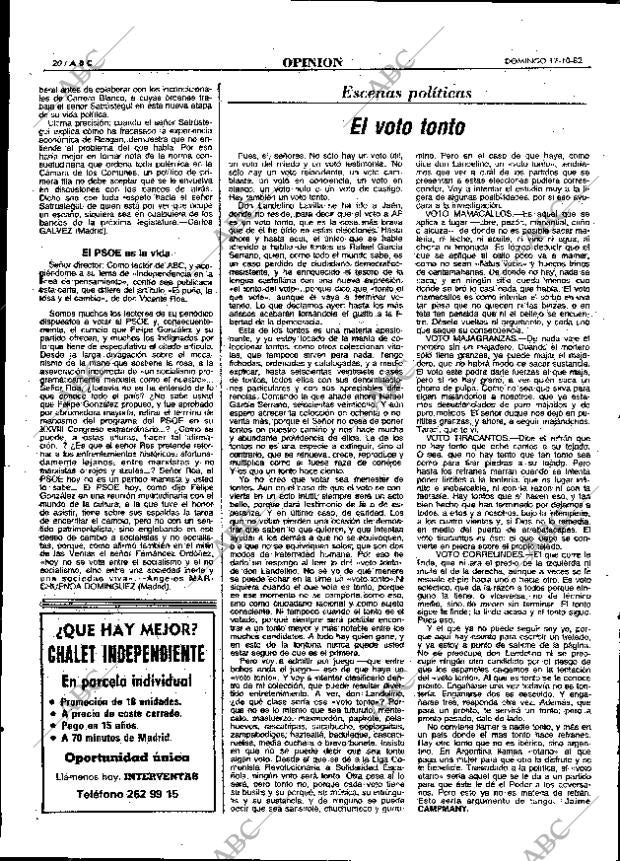 ABC MADRID 17-10-1982 página 20