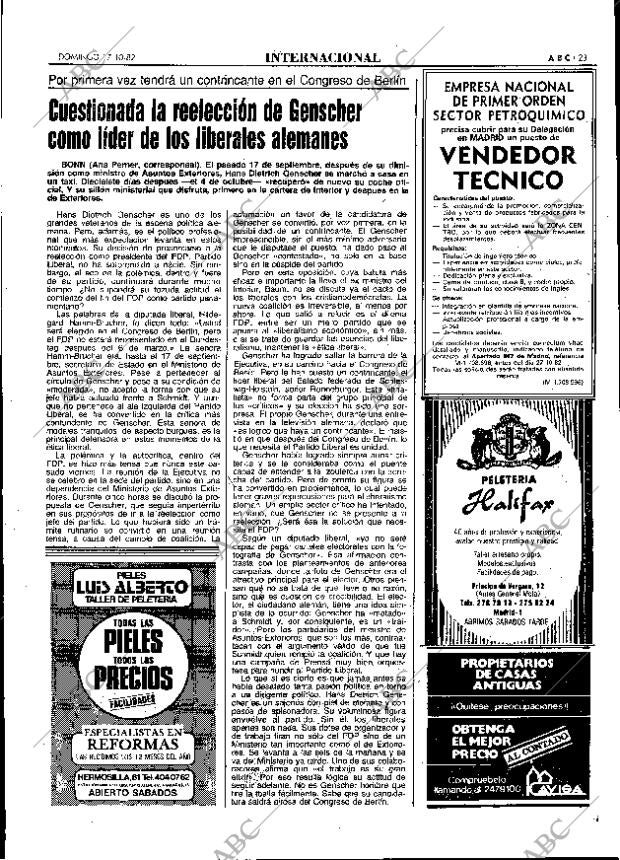 ABC MADRID 17-10-1982 página 23