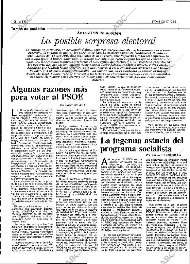 ABC MADRID 17-10-1982 página 28