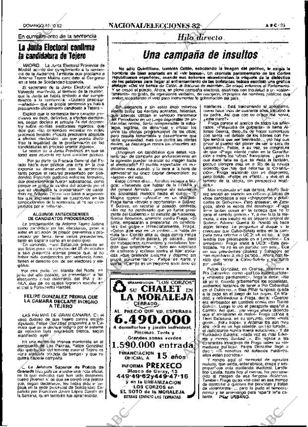 ABC MADRID 17-10-1982 página 33