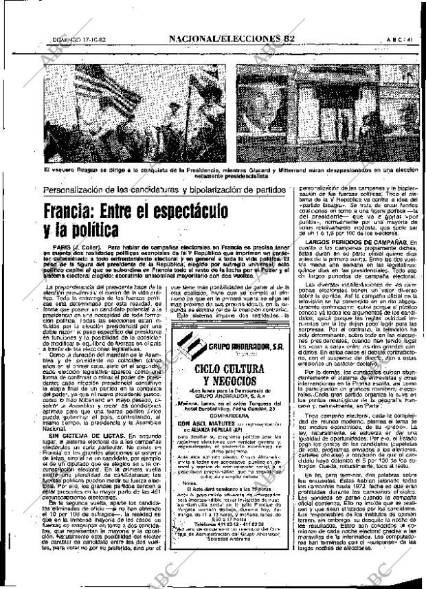 ABC MADRID 17-10-1982 página 41