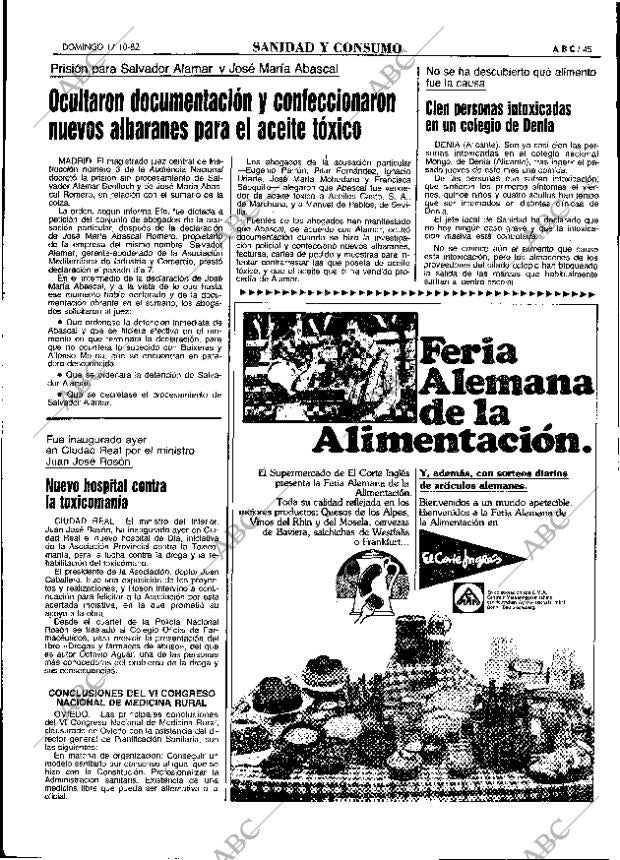 ABC MADRID 17-10-1982 página 45