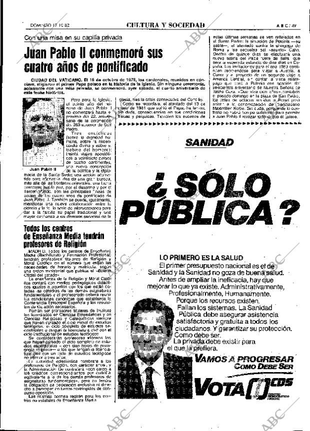 ABC MADRID 17-10-1982 página 49