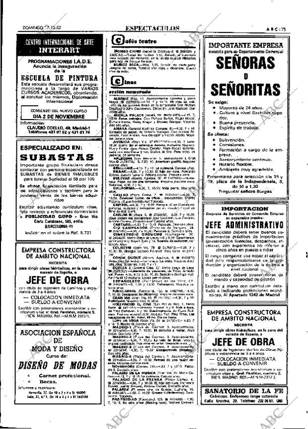 ABC MADRID 17-10-1982 página 75