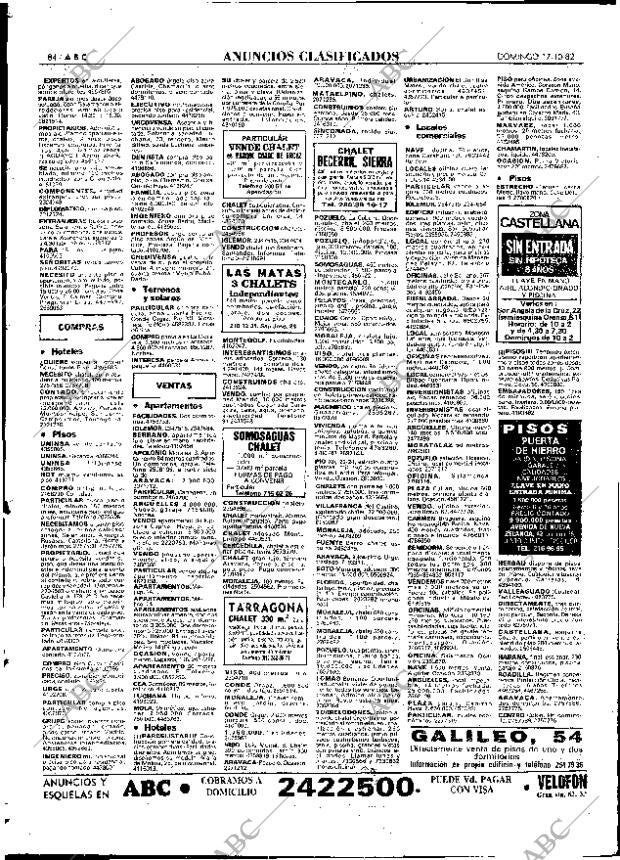 ABC MADRID 17-10-1982 página 84
