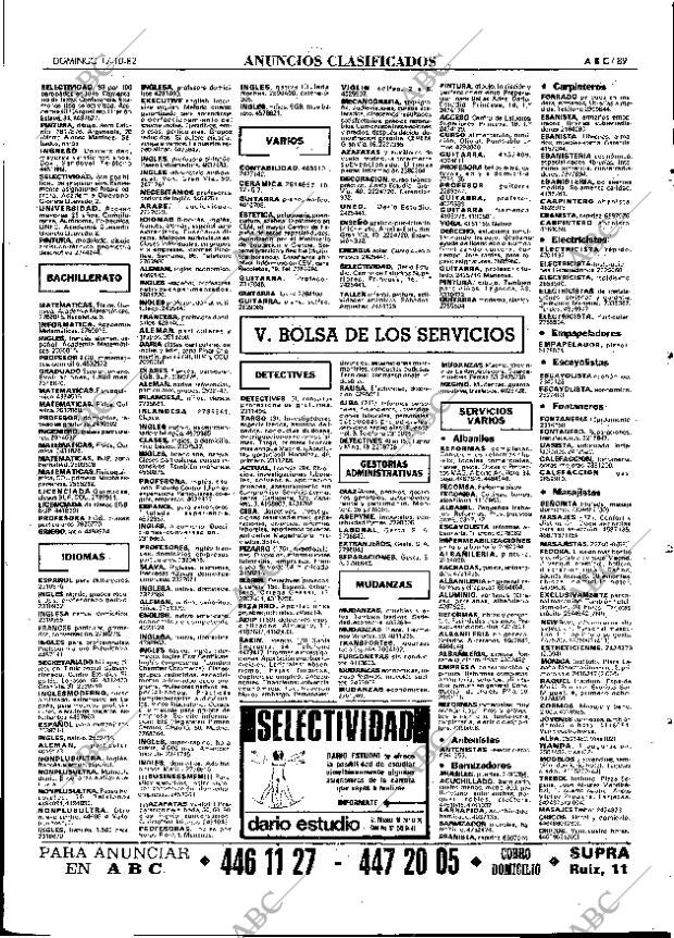 ABC MADRID 17-10-1982 página 89