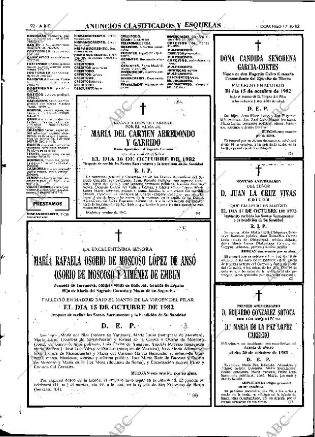 ABC MADRID 17-10-1982 página 92