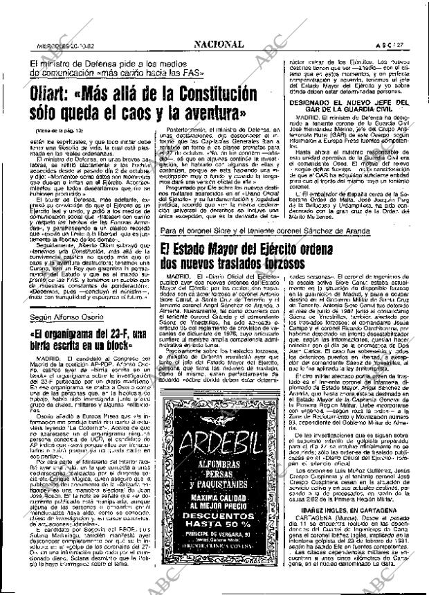 ABC MADRID 20-10-1982 página 27