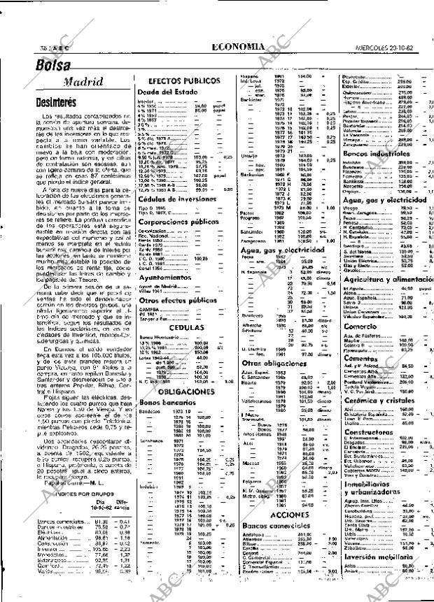 ABC MADRID 20-10-1982 página 58