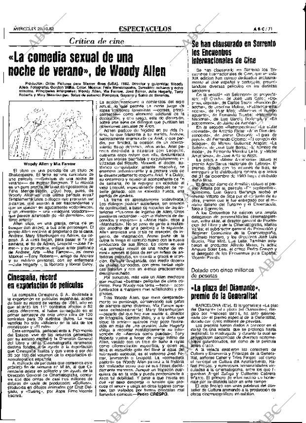 ABC MADRID 20-10-1982 página 71