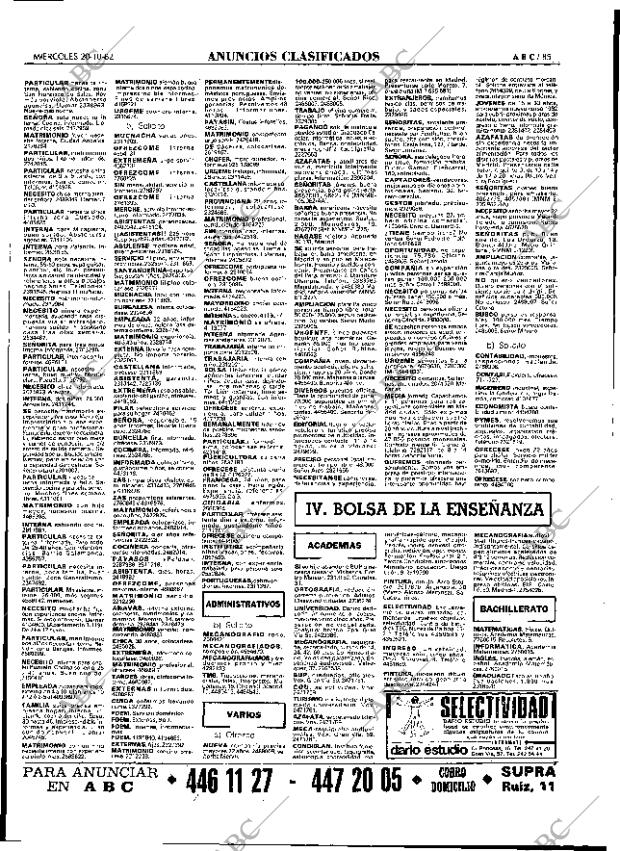 ABC MADRID 20-10-1982 página 85