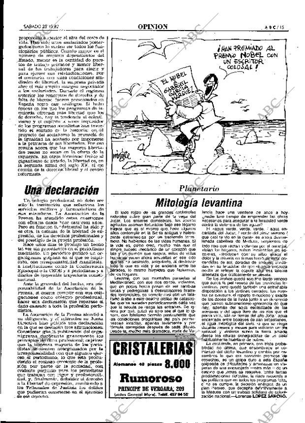 ABC MADRID 23-10-1982 página 15