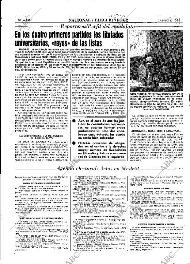 ABC MADRID 23-10-1982 página 28