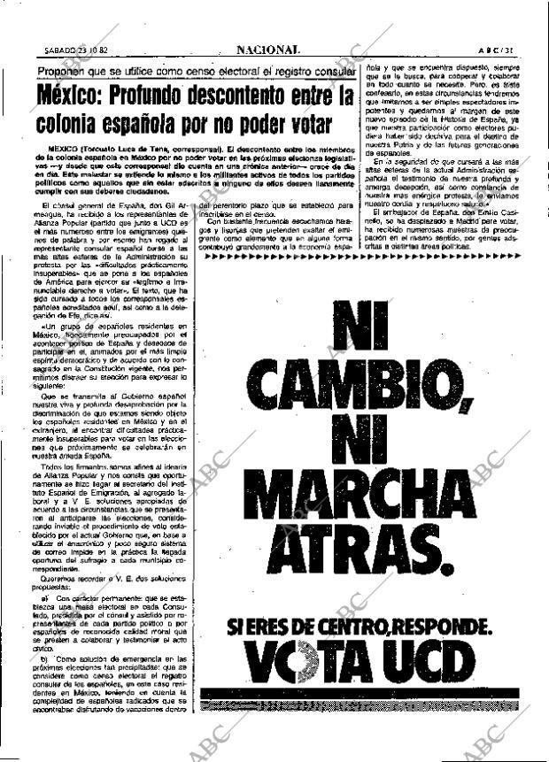 ABC MADRID 23-10-1982 página 31