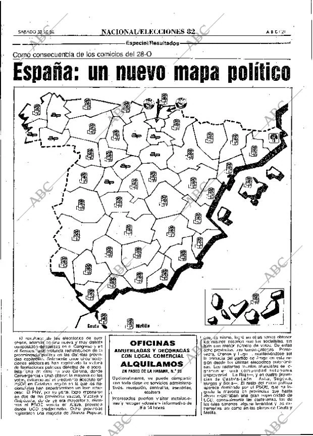 ABC MADRID 30-10-1982 página 21