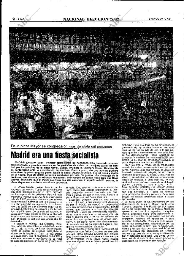 ABC MADRID 30-10-1982 página 32