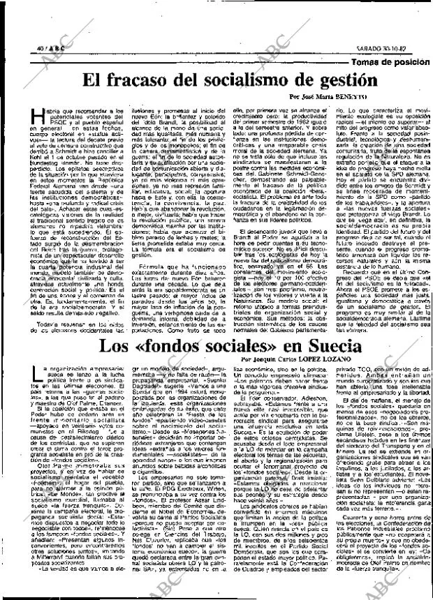 ABC MADRID 30-10-1982 página 40
