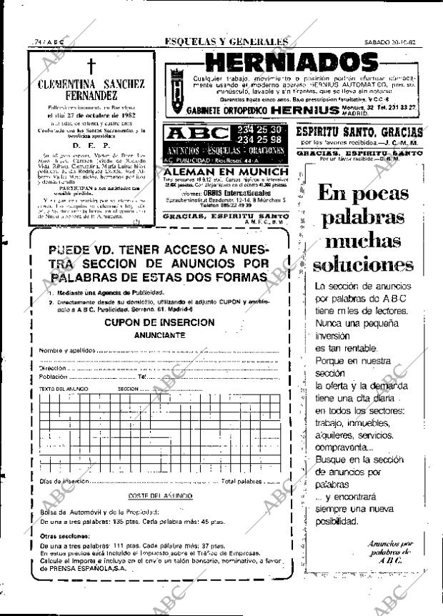 ABC MADRID 30-10-1982 página 86