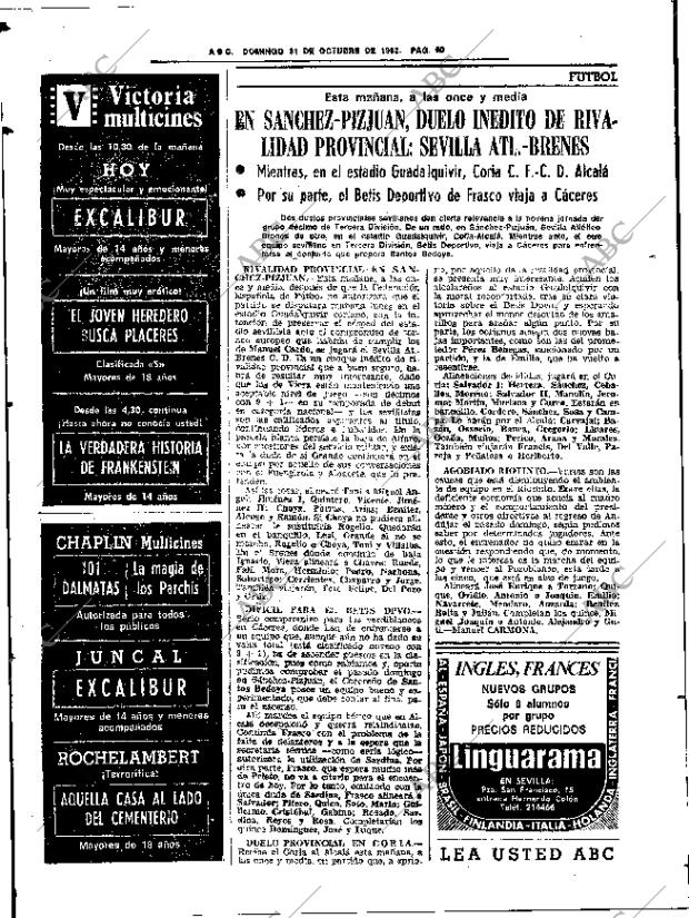 ABC SEVILLA 31-10-1982 página 84
