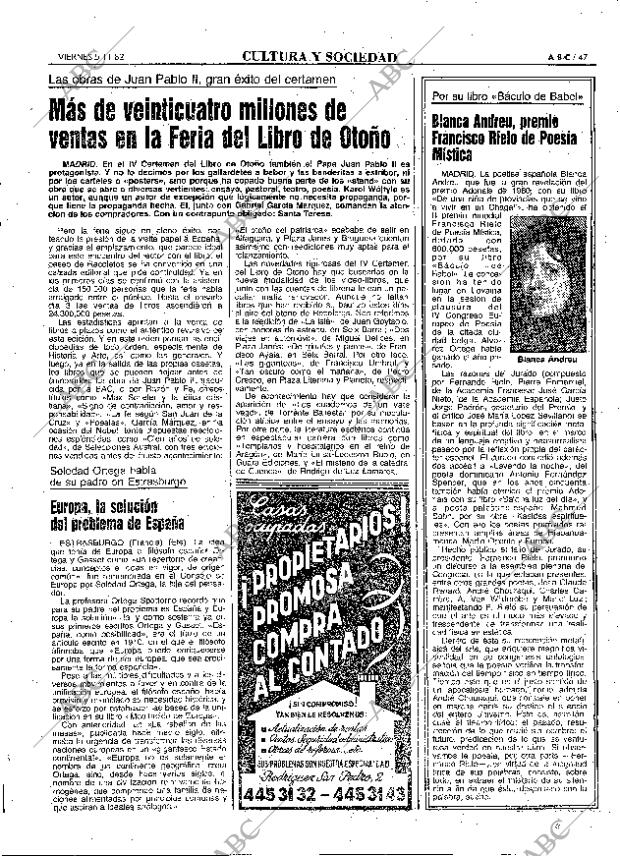 ABC MADRID 05-11-1982 página 47