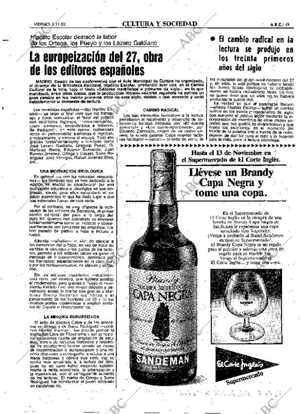 ABC MADRID 05-11-1982 página 49