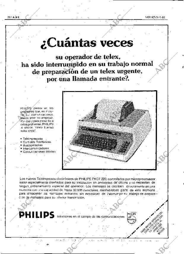 ABC MADRID 05-11-1982 página 50