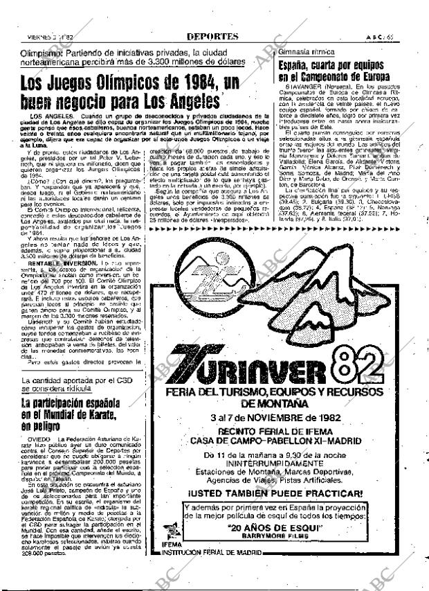 ABC MADRID 05-11-1982 página 65