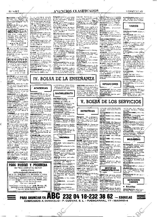 ABC MADRID 05-11-1982 página 82