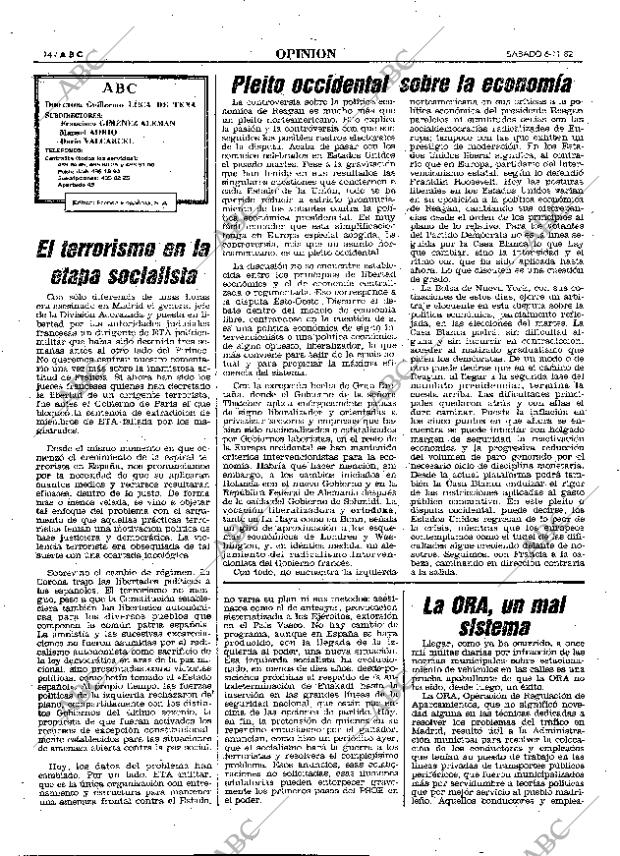 ABC MADRID 06-11-1982 página 14