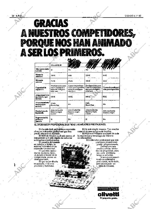 ABC MADRID 06-11-1982 página 26