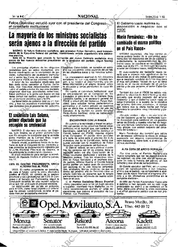 ABC MADRID 06-11-1982 página 36