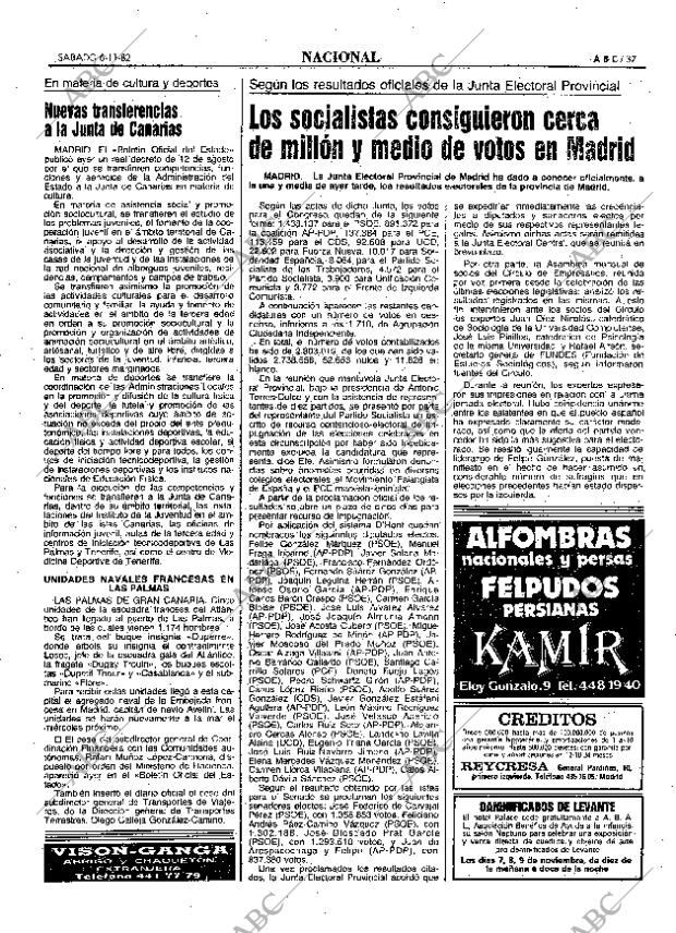 ABC MADRID 06-11-1982 página 37