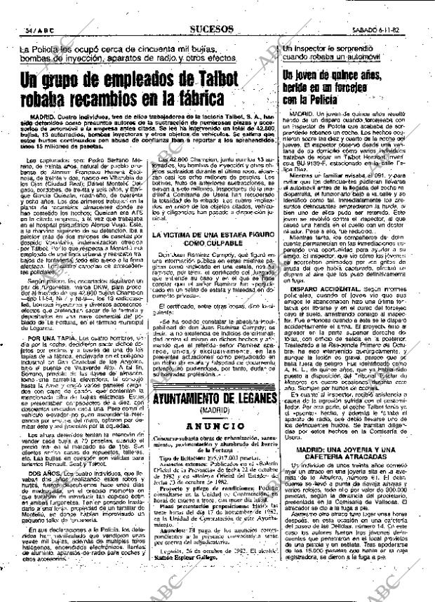 ABC MADRID 06-11-1982 página 66