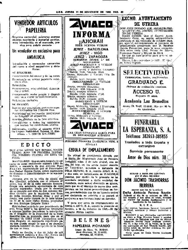 ABC SEVILLA 11-11-1982 página 60