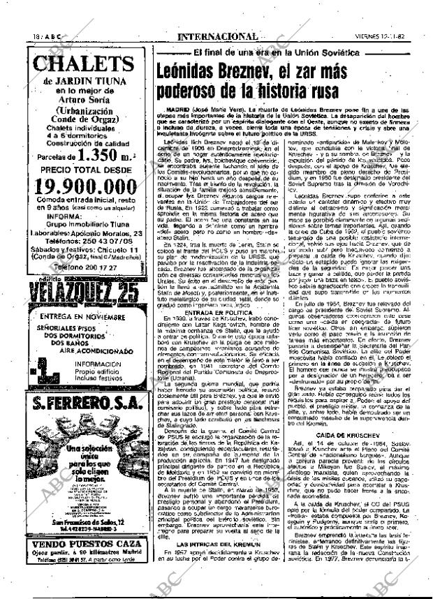 ABC MADRID 12-11-1982 página 18