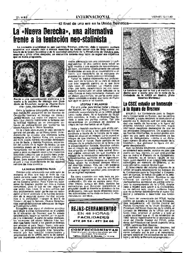 ABC MADRID 12-11-1982 página 22