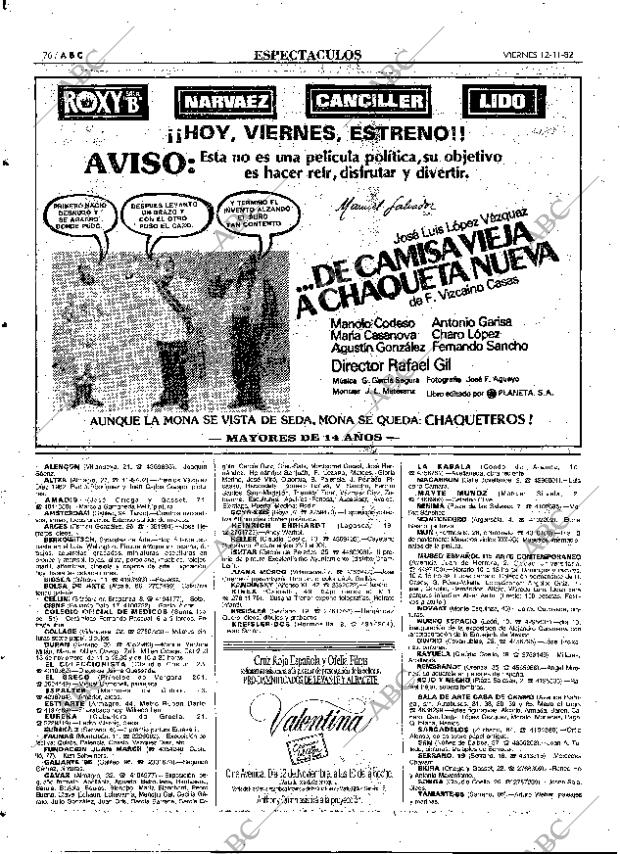 ABC MADRID 12-11-1982 página 76