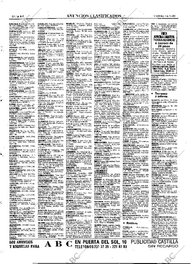 ABC MADRID 12-11-1982 página 84