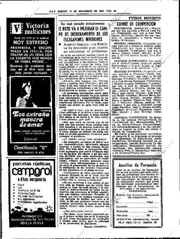 ABC SEVILLA 13-11-1982 página 58