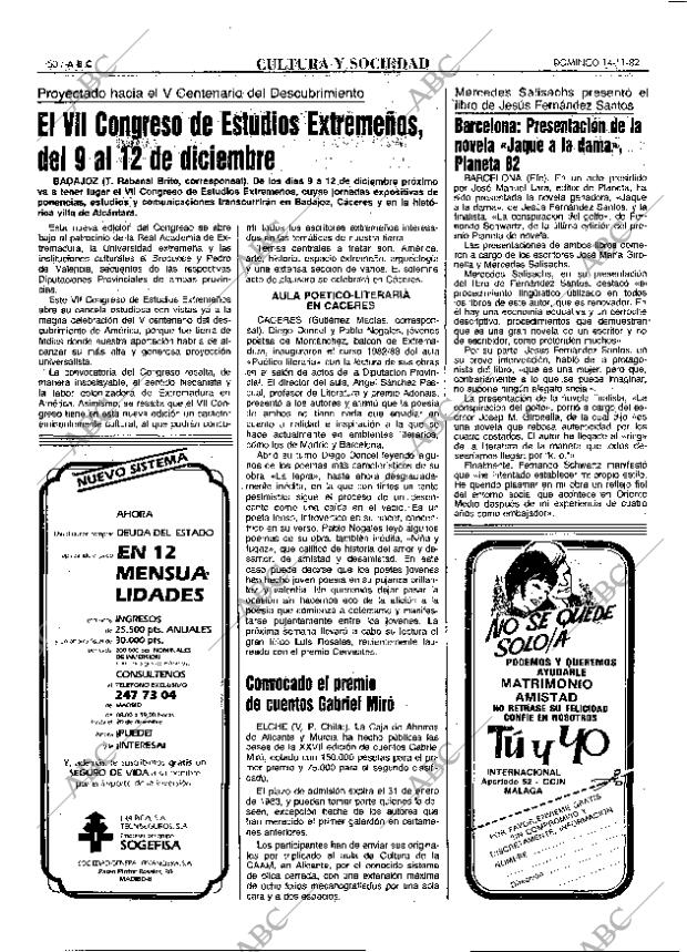 ABC MADRID 14-11-1982 página 50