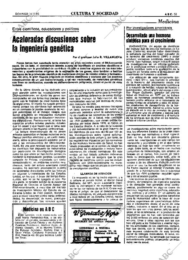 ABC MADRID 14-11-1982 página 53