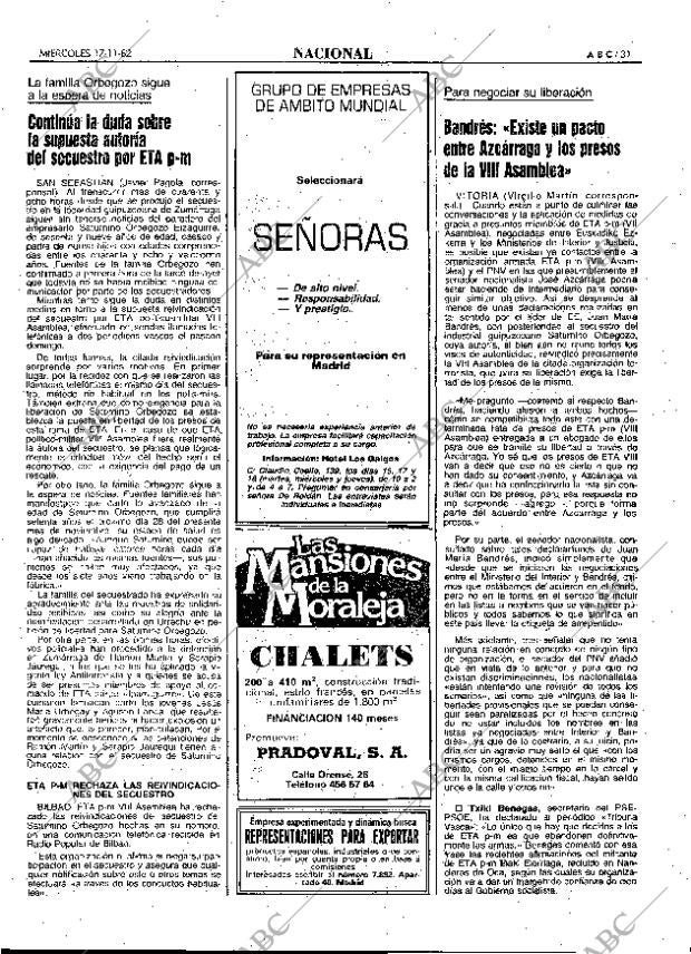 ABC MADRID 17-11-1982 página 31