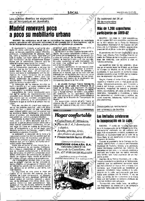 ABC MADRID 17-11-1982 página 36